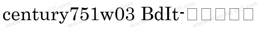 century751w03 BdIt字体转换